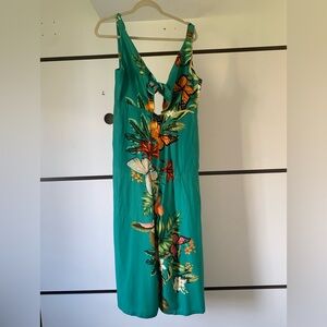 FARM Rio Made In Brazil Green Tropical Jumpsuit